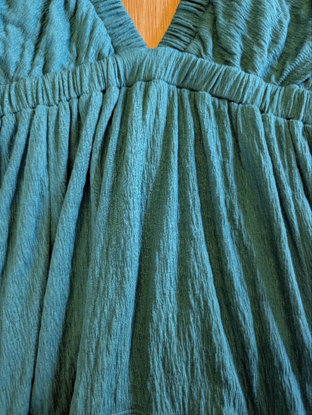 Free People Beach La La Maxi Dress in Teal Blue Boho, size Large - Picture 9 of 13